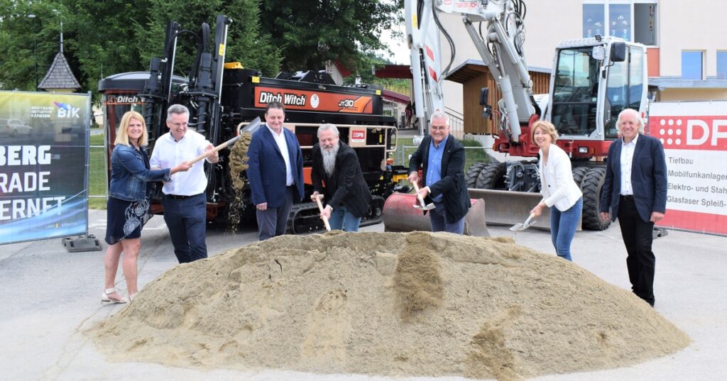 Spatenstich f&uuml;r Breitbandausbau in der Gro&szlig;region G&ouml;rtschitztal